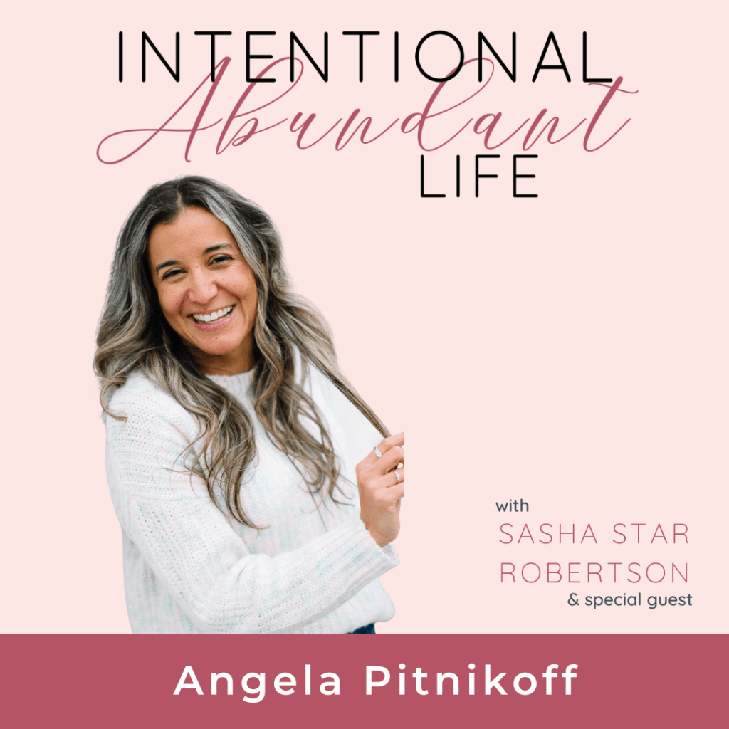 Intentional Abundant Life Podcast special guest Angela Pitnikoff, a wife, boy mom to 3, and host of the The Kingdom Daughters Podcast.
In this podcast episode Angela gives us practical ways to get intentional with 'Jesus time' as busy moms and how to prevent the 'going through the motions' 'checklist' mentality towards God and instead helps us to live in tune with the Holy Spirit.