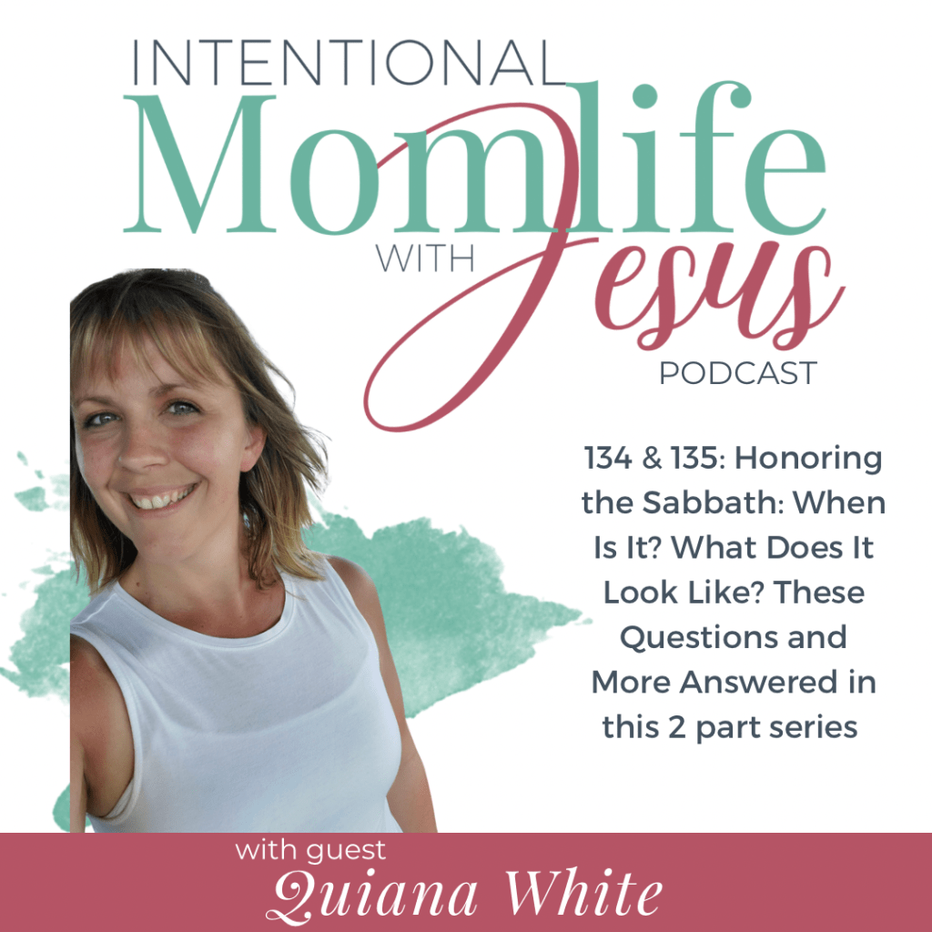 In this 2 part episode series on the Intentional Momlife with Jesus podcast, Sasha chats with a long time friend and Sabbath keeper, Quiana White. Quiana is a child of God, a military wife, and a lover of all things wellness, with a desire to share the light of Christ with the people she meets.