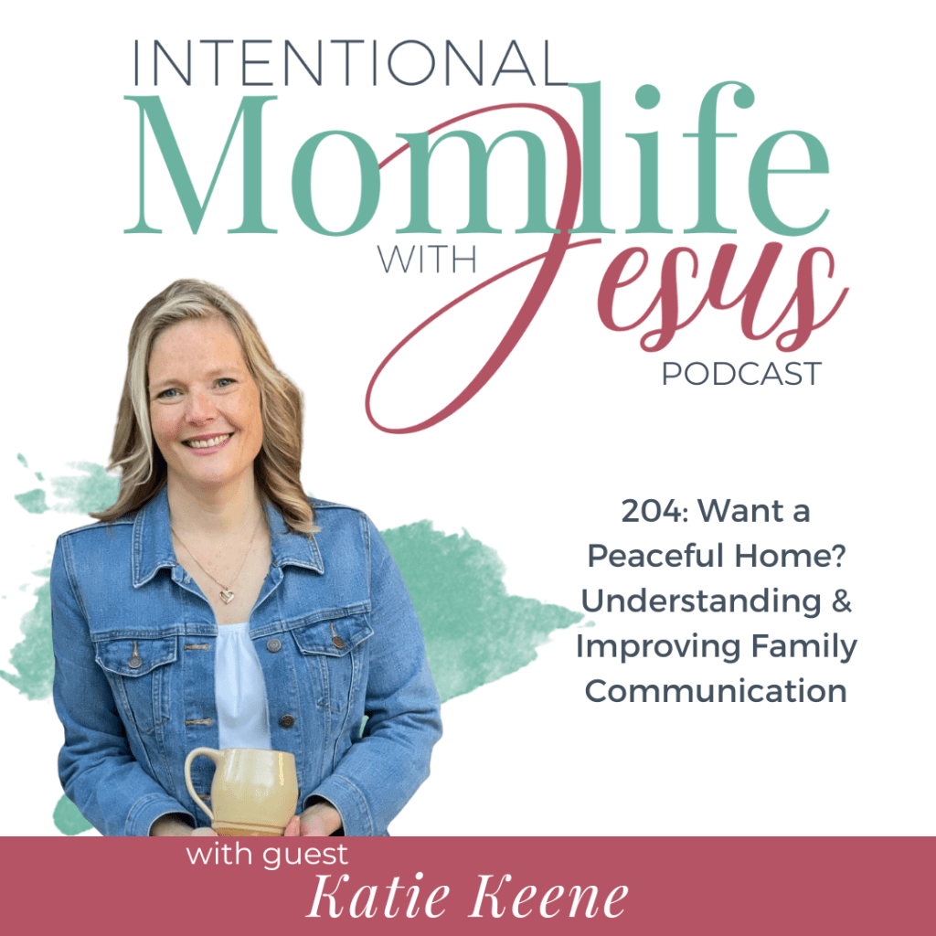 In this episode of the Intentional Momlife with Jesus Podcast Sasha chats with Katie Keene. Katie is a Katie Keene is the host of the top 1% globally rated podcast Her Home and Heart, with a mission to support Christian homeschooling special needs families reduce overwhelm and find contentment in the chaos.. Katie shares a message about family communication that will help many families.